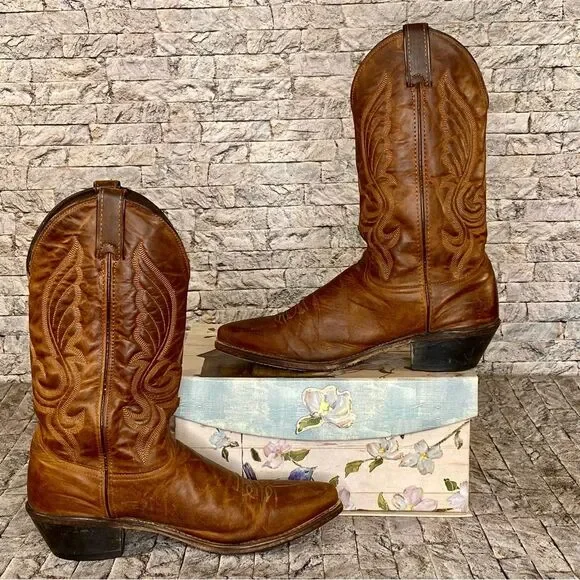 Vintage Brown Cowboy & Western Boots - Picture 5 of 6